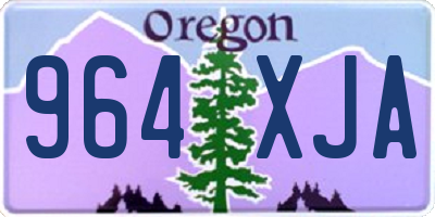 OR license plate 964XJA