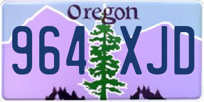 OR license plate 964XJD