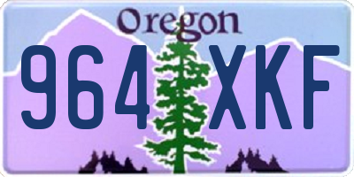 OR license plate 964XKF