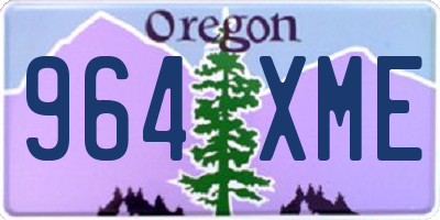 OR license plate 964XME