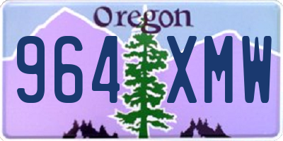 OR license plate 964XMW