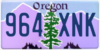 OR license plate 964XNK