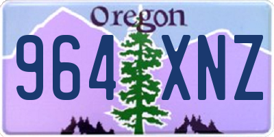 OR license plate 964XNZ