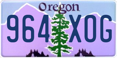 OR license plate 964XOG