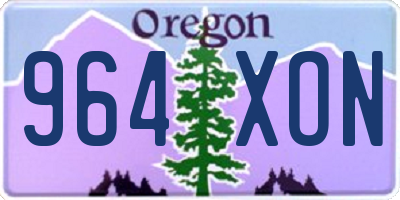 OR license plate 964XON