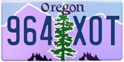 OR license plate 964XOT
