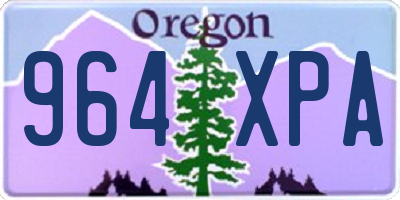 OR license plate 964XPA
