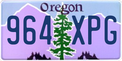 OR license plate 964XPG