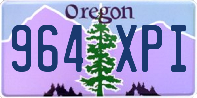 OR license plate 964XPI