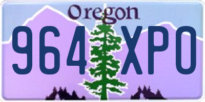 OR license plate 964XPO