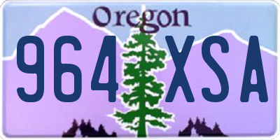 OR license plate 964XSA