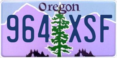 OR license plate 964XSF