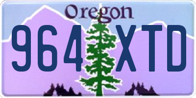 OR license plate 964XTD