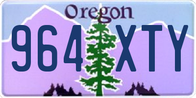 OR license plate 964XTY
