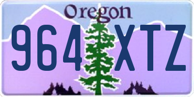 OR license plate 964XTZ