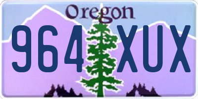 OR license plate 964XUX
