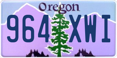 OR license plate 964XWI
