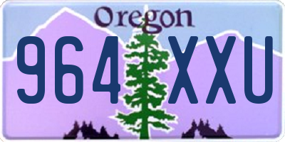 OR license plate 964XXU