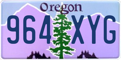 OR license plate 964XYG