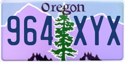 OR license plate 964XYX