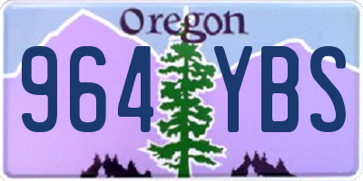 OR license plate 964YBS