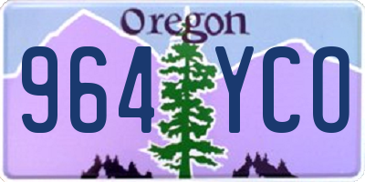 OR license plate 964YCO
