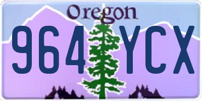 OR license plate 964YCX