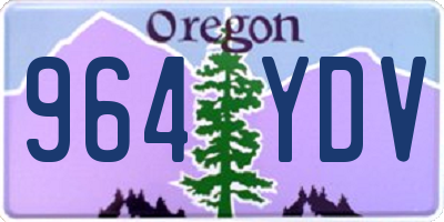 OR license plate 964YDV
