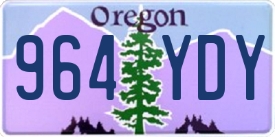 OR license plate 964YDY