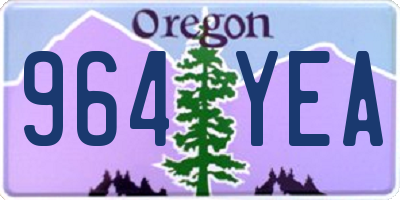 OR license plate 964YEA