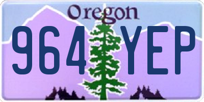 OR license plate 964YEP