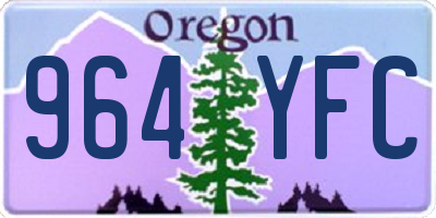 OR license plate 964YFC