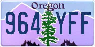 OR license plate 964YFF
