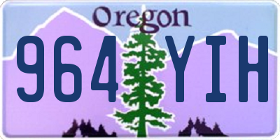 OR license plate 964YIH