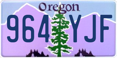 OR license plate 964YJF