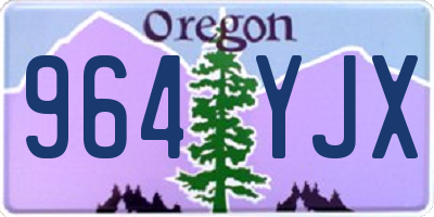 OR license plate 964YJX