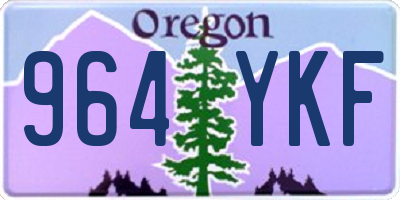 OR license plate 964YKF