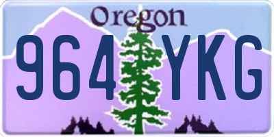 OR license plate 964YKG