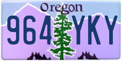 OR license plate 964YKY