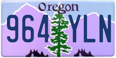 OR license plate 964YLN