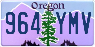 OR license plate 964YMV