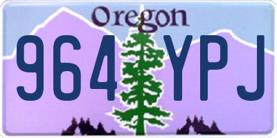 OR license plate 964YPJ