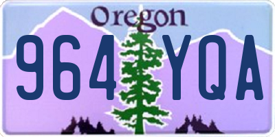 OR license plate 964YQA