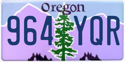 OR license plate 964YQR