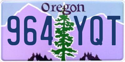 OR license plate 964YQT