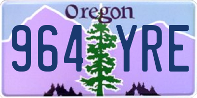 OR license plate 964YRE