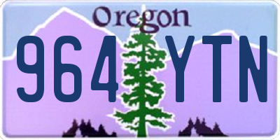 OR license plate 964YTN