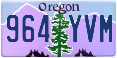 OR license plate 964YVM