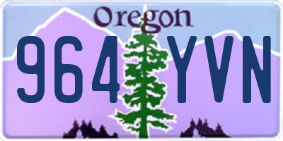 OR license plate 964YVN
