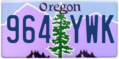 OR license plate 964YWK